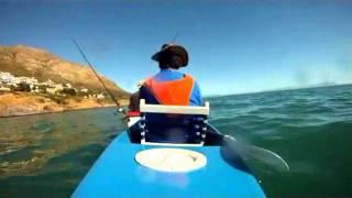 preview picture of video 'Canoeing in the sea at Gordons Bay, South Africa'