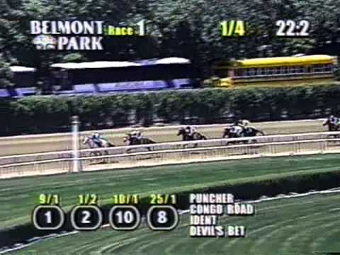 Devils Bet 1st Race, Belmont Park, June, 1998 NTSC H264)
