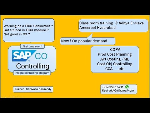 SAP CO in S4 HANA