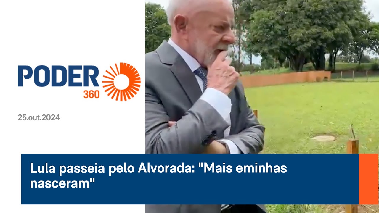Lula passeia pelo Alvorada: "Mais eminhas nasceram"