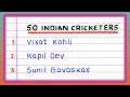 Name Of Indian Cricket Players 50 Name Of Indian Cricket Players Indian Cricket Players