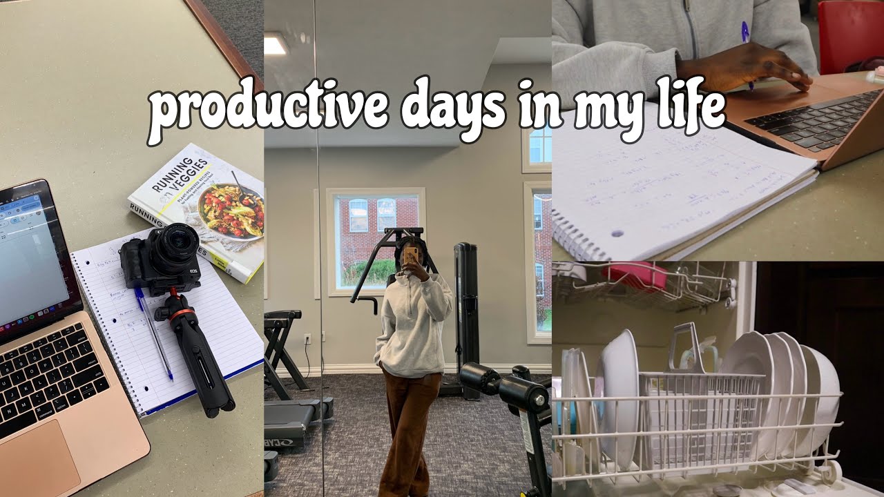 STUDY VLOG | ☁️ productive days in my life, studying, clinic work, cleaning