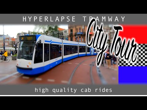Amsterdam Tram City Tour Hyperlapse HOLLAND