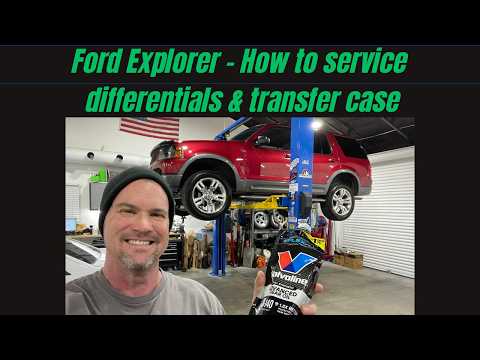Ford Explorer - How to Service Differentials & 4x4 Transfer Case Fluid Changes! 10 minute vid!