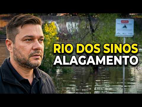 São Leopoldo - Rua da Praia Alaga e Fomos Medir o Rio dos Sinos no Local!