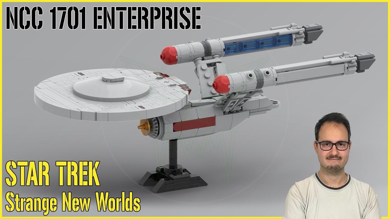 LEGO NCC 1701 ENTERPRISE MOC from Strange New Worlds at 1:500 Scale!