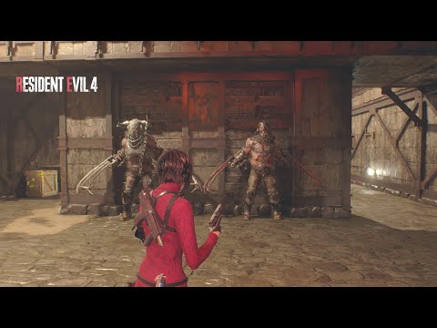 Fight the 2 Garradors (Chapter 5) - Resident Evil 4 Remake (Separate Ways) [Professional/No Damage]