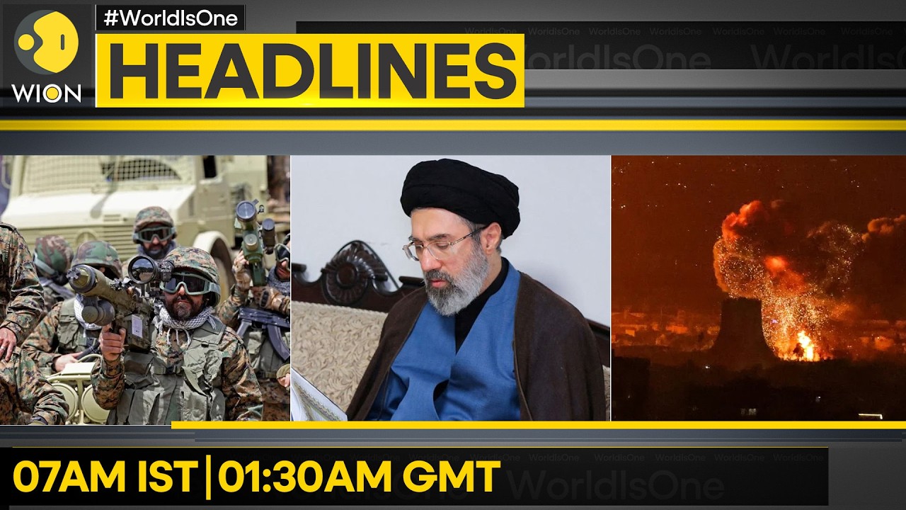 Iran Fires First Missiles at Israel Under New Leader | WION Headlines