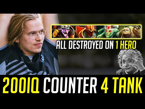Topson 200 IQ PICK - Countering 4 Tanky Heroes in just ONE hero DOTA 2