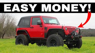 Bought And Built An Ideal TJ Jeep Wrangler - Winch, Wheels, Tires, Lights, Lift And More!