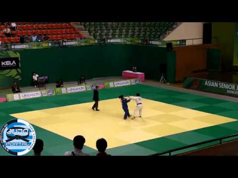 Asian Judo Championships Bangkok 2013 Semifinal -78kg SOL Kyong (PRK) - SENATHAM (THA)