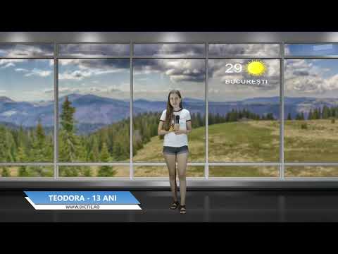 TEODORA SIRBU ne prezintă vremea - Proiect Meteo cu Daniel Nițoiu la Școala TV Dicție.ro