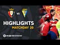 Highlights CA Osasuna vs Cádiz CF (2-0)