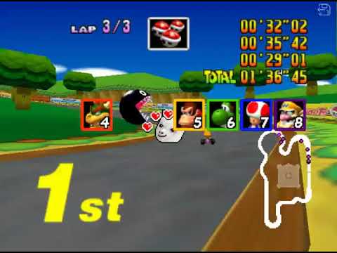 Mario Kart 64: Amped Up v2.94 - 150cc Mushroom Cup