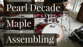 Video thumbnail for Pearl Decade Maple 7 Piece RedBurst Drum Set (Assembling) by MikeThomasDrumss