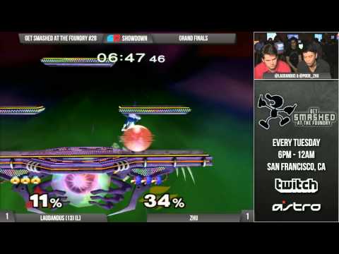 Get Smashed at the Foundry #28 - Fanfic Part 2 + Grand Finals: Laudandus (Sheik) vs Zhu (Falco)