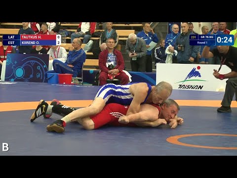 Round 1 GR - 76 kg: O. KIIREND (EST) df. H. TAUTKUS (LAT) by TF, 8-0