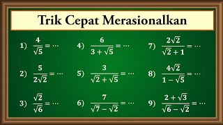 Download the video "Trik cepat merasionalkan penyebut bentuk akar"