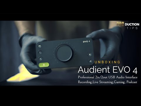Audient EVO 4 Professional 2in/2out USB Audio Interface Recording,Streaming,Gaming,Podcast UNBOXING