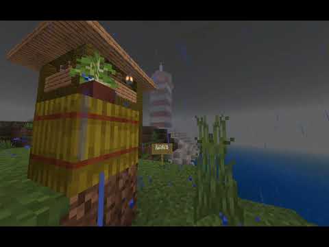 paji la paja en la playa mientras llueve,