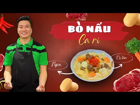 Làm Bò nấu ca ri chuẩn vị nhà hàng quá dễ ! | Cùng Cháu Vào Bếp