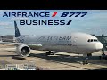 🇺🇸 Washington to Paris 🇫🇷 BUSINESS Class  Air France Boeing 777  [FULL FLIGHT REPORT] Skyteam livery