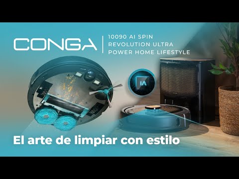 Robot aspirador Conga 10090 AI Spin Revolution Ultra Power Home Lifestyle