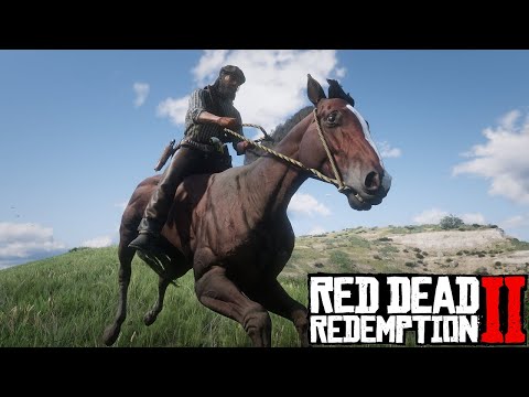 Red Dead Redemption 2 - Domando o puro sangue inglês vermelho (baio rubro)