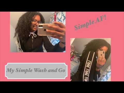 2 MINUTE SIMPLE AF WASH AND GO | NATURAL HAIR ROUTINE