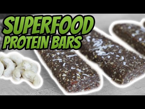 How To Make No Bake Paleo Protein Bars Recipe (SUPERFOOD INGREDIENTS) | LiveLeanTV