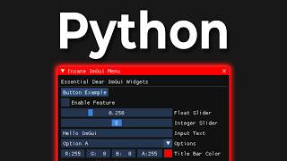How To Make Bloat Free GUI's In Python [ 2025 ]
