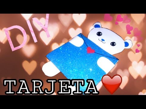 Tarjeta para San Valentin  |Tarjeta oso | Hermosas tarjetas hecho a mano /ALELI