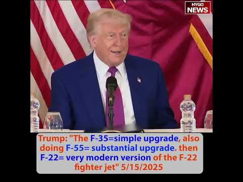 Trump on Sovereign Wealth Fund: 'Pay Off Debt First, Then Do the Fund'; Announces F-55 with Two Engines, F-22 Super; Military Pay Raises