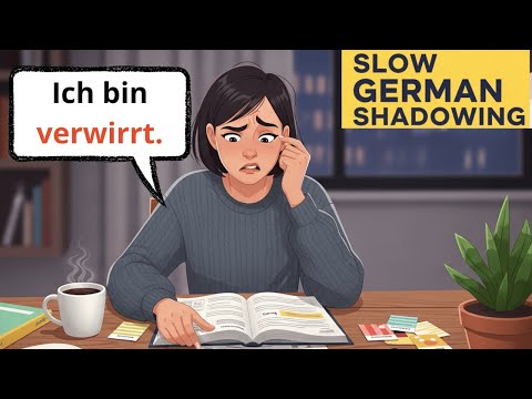 Learn German – Describe Emotions Part 1 | Slow German + German Speaking Practice | Shadowing German