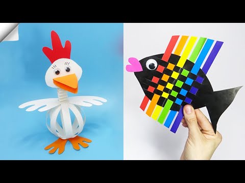 6 DIY paper crafts Moving paper TOYS Easy paper crafts