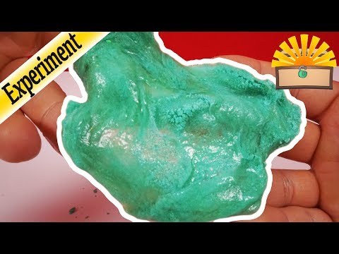GRÜNER SCHLEIM mit KNETE - Slime Glibber KINDER Experiment deutsch