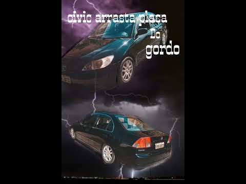 Civic arrasta placa do gordo 05