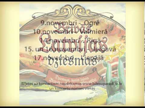 "Brīvās Latvijas dziesmas" "Liepas satumst", dzied Andris Ērglis