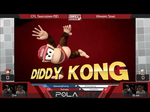 CFL Smackdown 190 Smash 4 - Dyr (Diddy Kong) vs Blank (Sheik) - Winners Semis