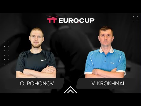 09:15 Oleksandr Pohonov - Vitalii Krokhmal 28.10.2025  TT Euro.Cup Ukraine Master. TABLE 3