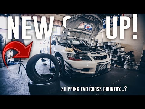 500hp Evo 8 Gets AMAZING NEW Tire Set Up! | HUGE EVO ANNOUNCEMENT