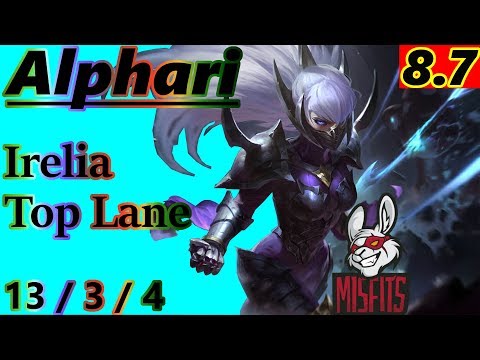 Alphari as NEW IRELIA Top Lane - S8 Patch 8.7 - EUW Challenger - Full Gameplay