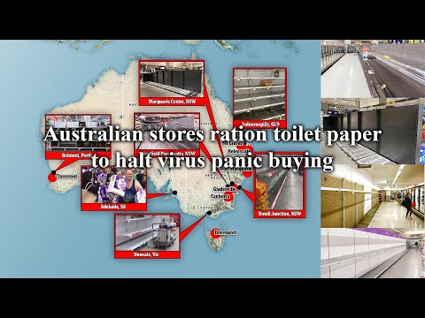 Australian stores ration toilet paper to halt virus panic buying