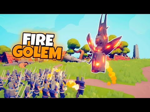 FIRE GOLEM vs EVERY FACTON | TABS Gameplay
