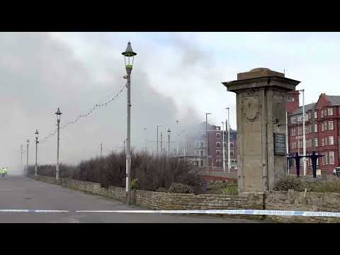 Fire in Blackpools new hacketts hotel 24-04-23 #blackpool