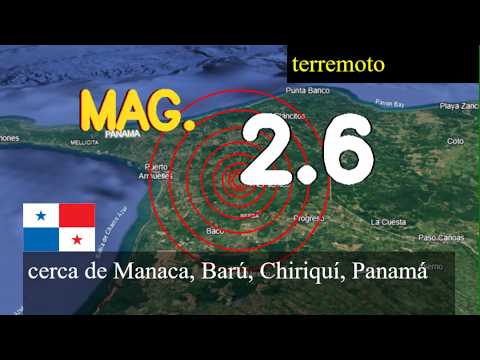 😱🚨  Terremoto cerca de Manaca, Barú, Chiriquí, Panamá actualizaciones en vivo hoy: Terremoto de magn