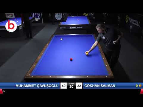 MUHAMMET ÇAVUŞOĞLU & GÖKHAN SALMAN Bilardo Maçı - 2019 TÜRKİYE ŞAMPİYONASI 3.ETAP-ELEME