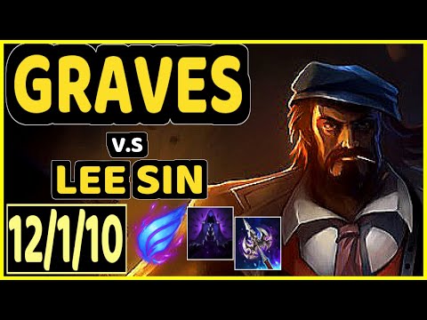 TARZAN (GRAVES) vs LEE SIN - 12/1/10 KDA JUNGLE CHALLENGER GAMEPLAY - KR