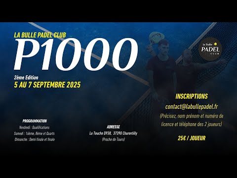 P1000 Messieurs - La Bulle Padel Club - 1/2