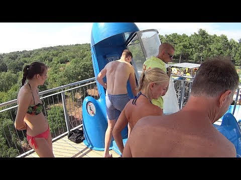 Space Rocket Water Slide at Aquapark Istralandia